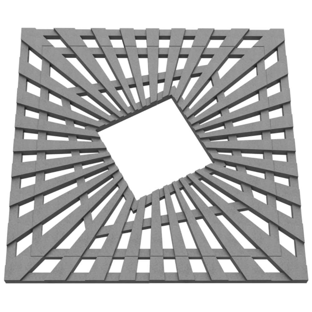 Приствольная решетка для дерева ZKING ATMOSPHERE 1.2х1.2м Серая в Нижневартовске фото