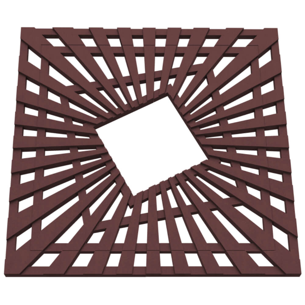 Приствольная решетка для дерева ZKING ATMOSPHERE 1.2х1.2м Коричневая в Нижневартовске фото