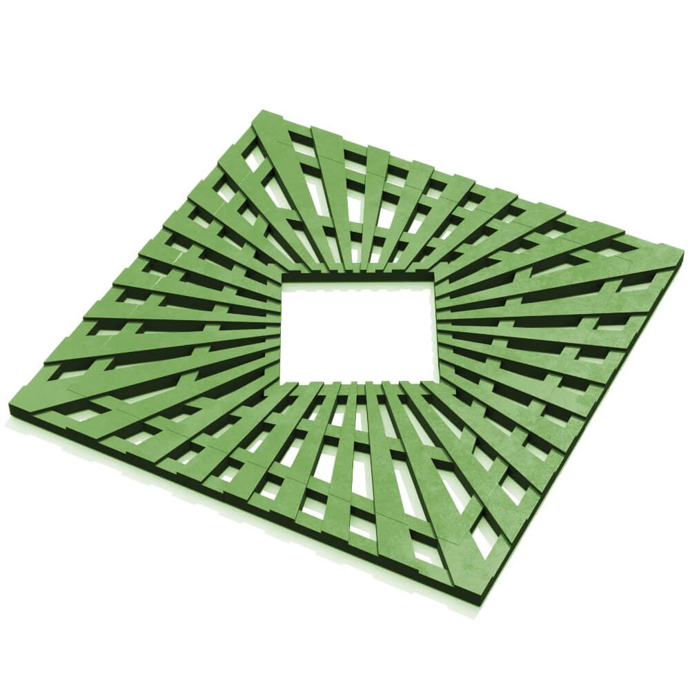 Приствольная решетка для дерева ZKING ATMOSPHERE 1.2х1.2м Зеленая в Нижневартовске фото