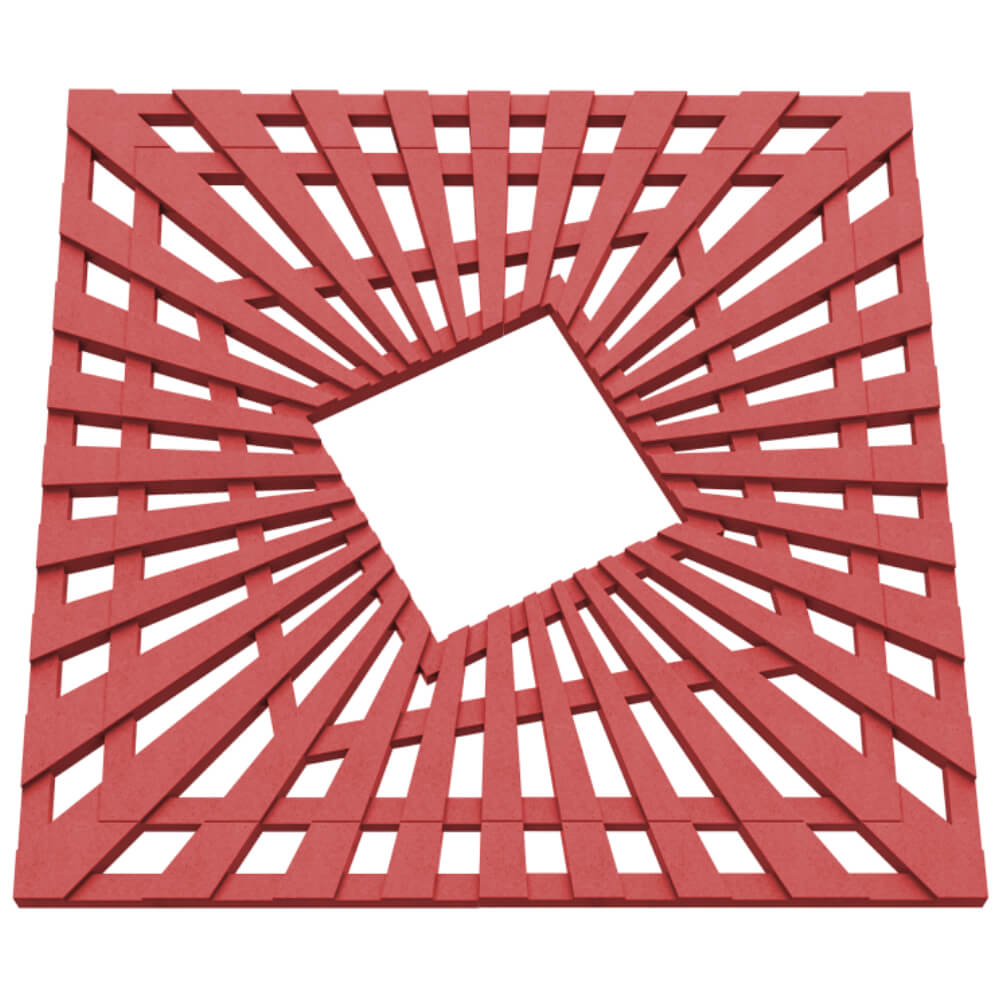 Приствольная решетка для дерева ZKING ATMOSPHERE 1.2х1.2м Красная в Нижневартовске фото