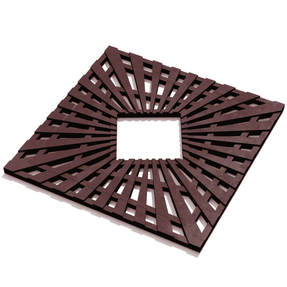 Приствольная решетка для дерева ZKING ATMOSPHERE 1.2х1.2м Коричневая в Нижневартовске фото