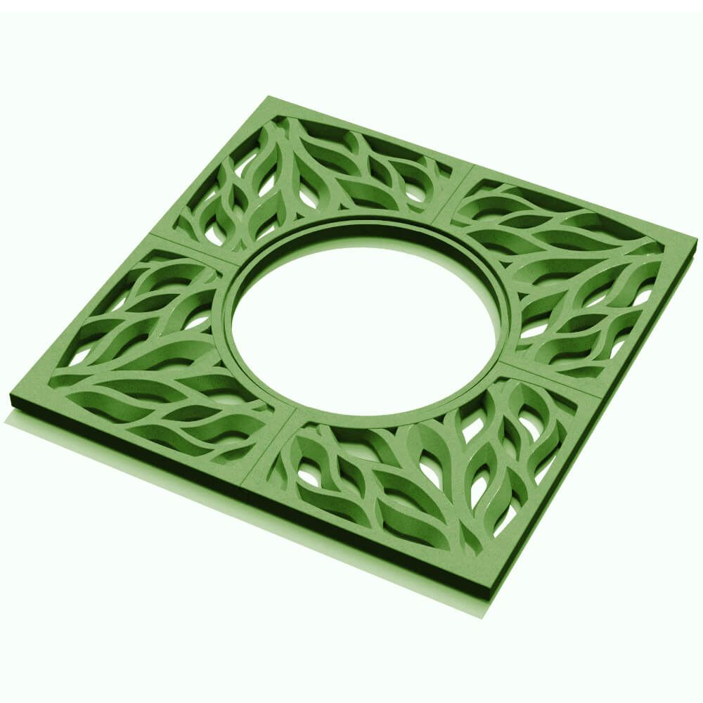 Приствольная решетка для дерева ZKING CRUST 1.2х1.2м Зеленая в Нижневартовске фото